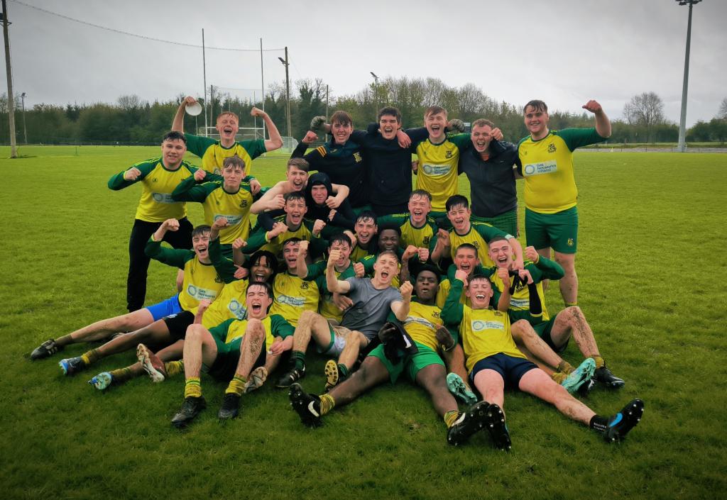 A massive congratulations to the U18 Gaelic Footballers on a crowning success; and to some of the 6th year players who today played their last ever game for the school in a final, and now as champions.