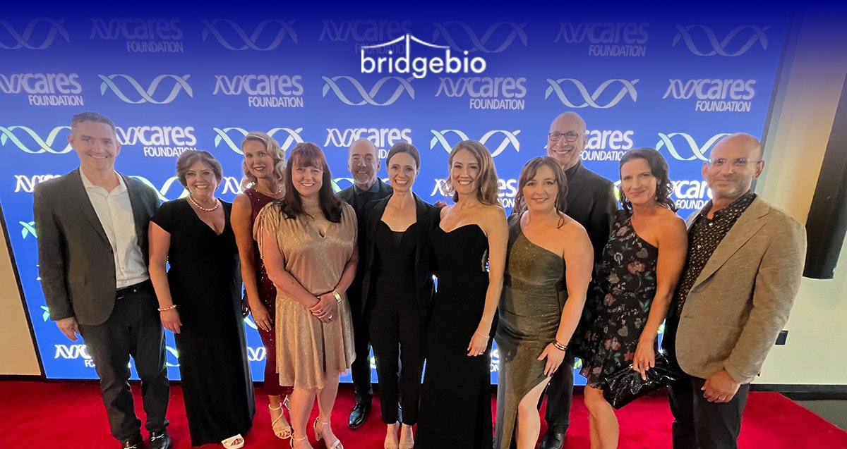 Our BridgeBio Gene Therapy team was proud to accept the Corporate Partner Award at the @CARESfoundation Gala. Thank you, CARES Foundation, for inviting us to be part of the event and for the honor, our ongoing partnership, and your service to the CAH community!