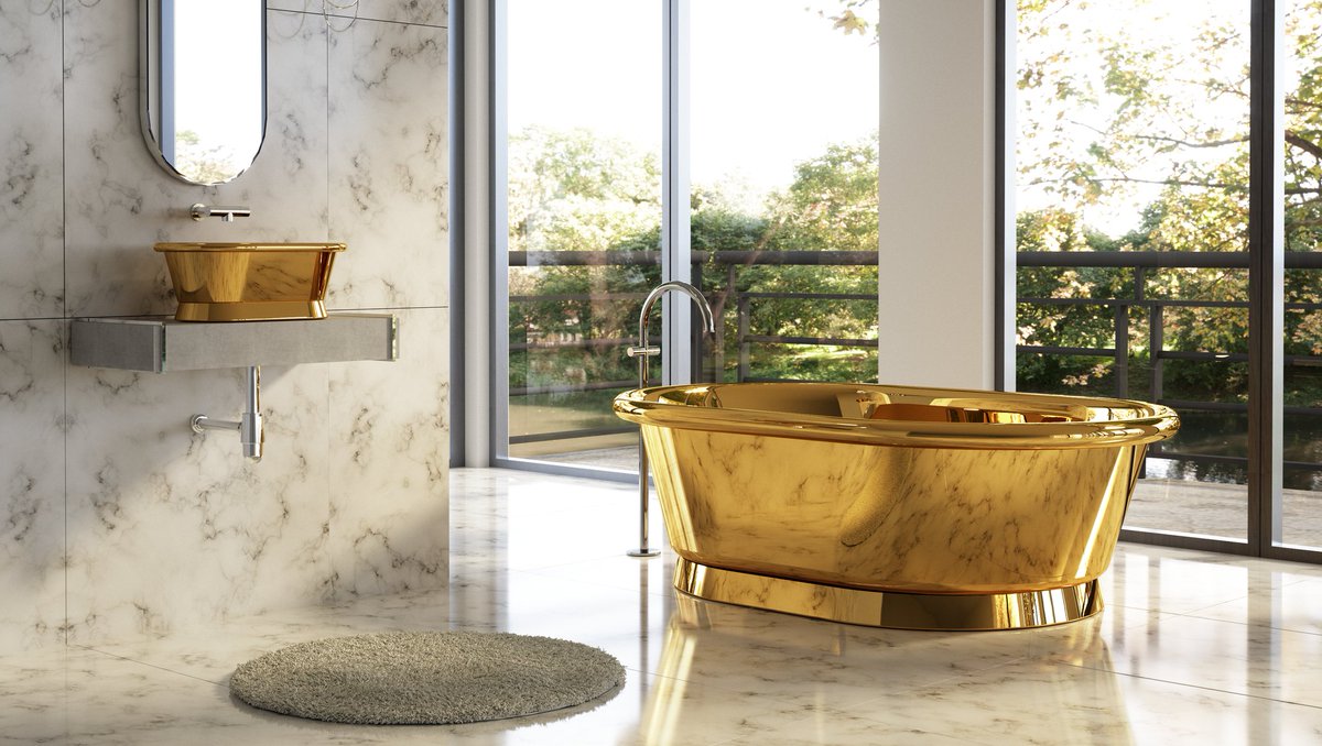 Looking for a family bath with the feel of a spa? Then the Grand Aequs Bath handmade from pure copper, is just what you need! ✨ Elevate your bathroom experience with this luxurious masterpiece. 🌟 #copperbath #luxurybathroom #luxurybath