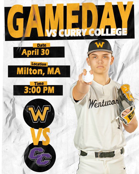 IT’S GAME DAY! The leopards are traveling to Milton, MA to take on Curry College for a nine inning conference game! First pitch is 3:00 PM! #witcity #rollleops🐆