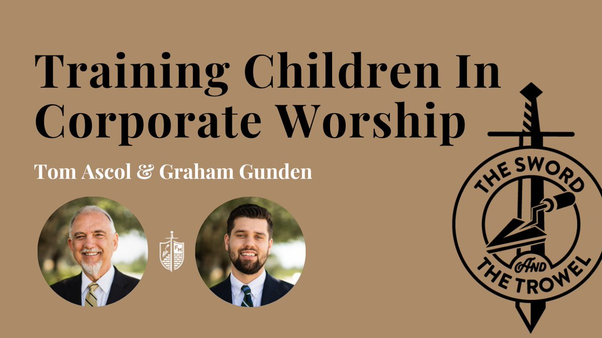 🎙️ NEW EPISODE: Today on The Sword & The Trowel podcast, @tomascol and Graham Gunden talk about children in corporate worship. They discuss why having children joined together with the church body in worship is important, and how it benefits the Church. They share practical tips…