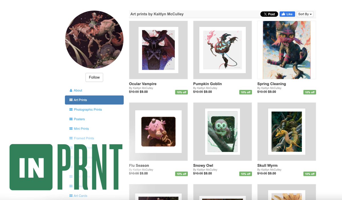 What should've been done a long time ago has finally been done! I am slowly uploading artwork to my INPRNT shop. If there's something missing that you wanted to grab a print of just let me know!