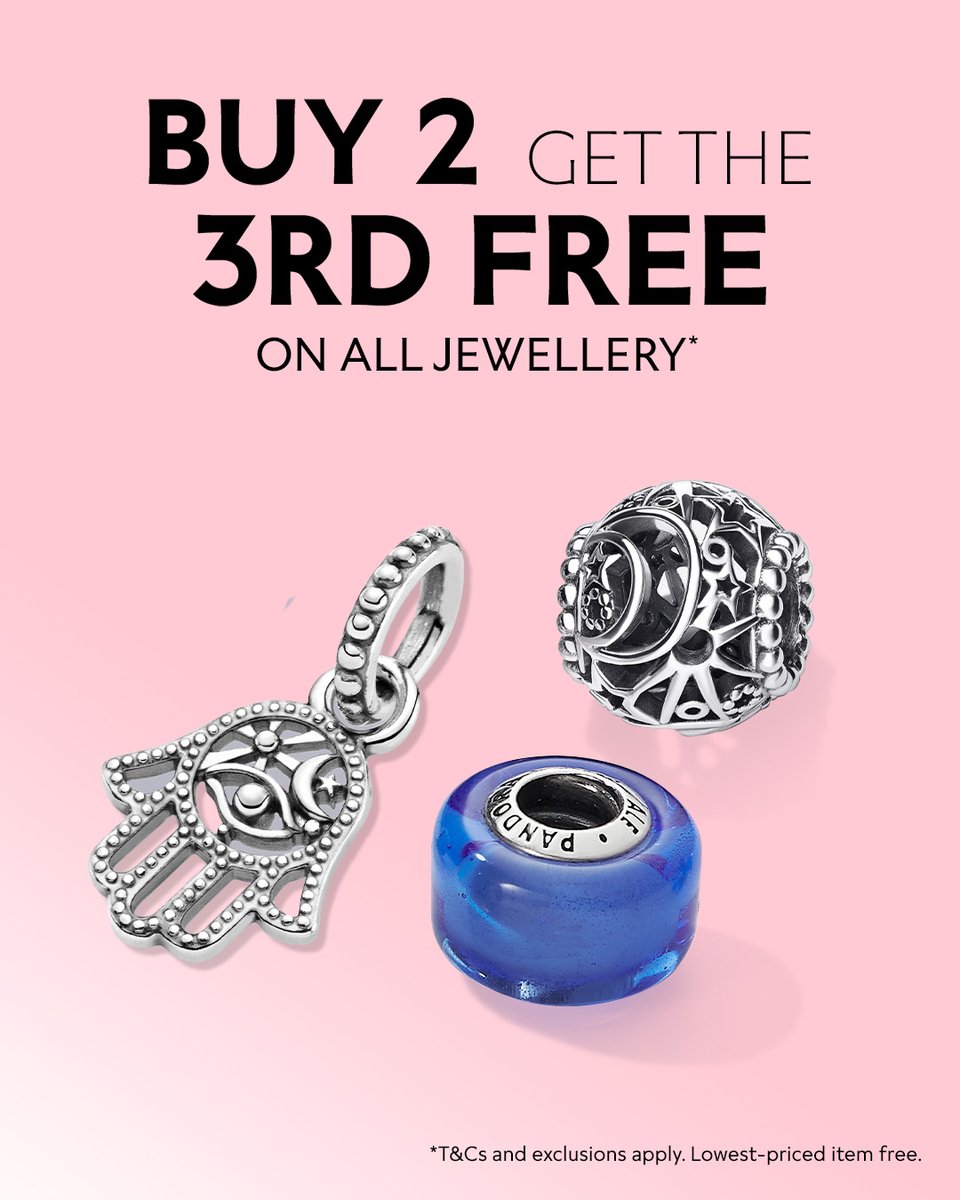 Buy 2 Get The 3rd FREE 💖 Discover our 3 piece sets from £45 now and receive the cheapest item in the set for free. *T&Cs and exclusions apply. Shop now: to.pandora.net/cgxfwH