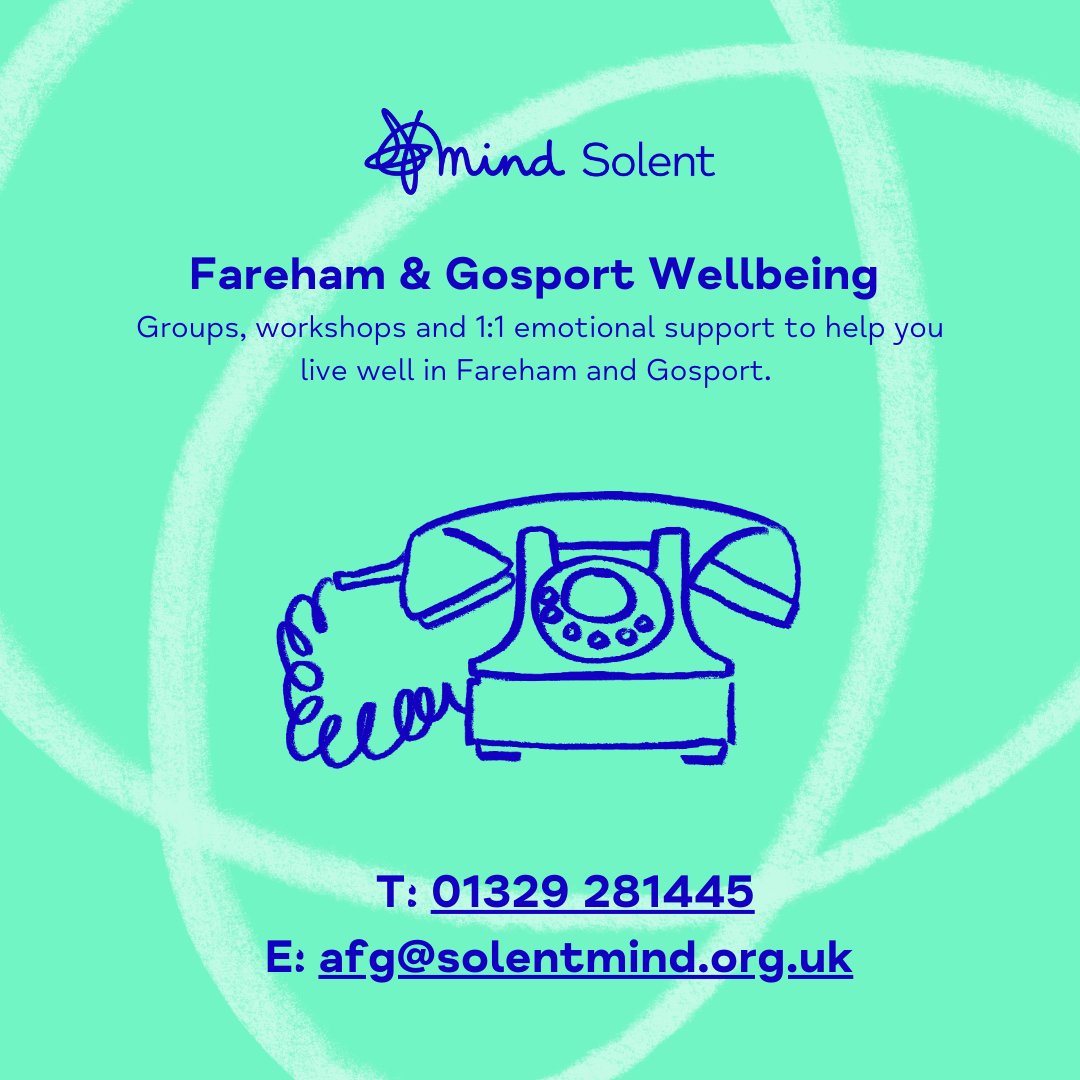 Are you looking for mental health support in the Fareham and Gosport area? Fareham and Gosport Wellbeing Centre is part of our Hampshire centres offering groups, workshops and one to one emotional support. bit.ly/493JoPa?utm_co…