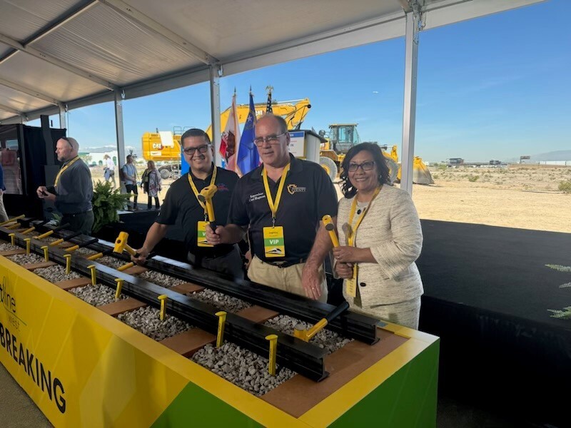 Last week marked a historic milestone when ground was broken for Brightline’s highly anticipated high-speed rail project connecting Rancho Cucamonga to Las Vegas: bit.ly/4a3wIYw #highspeedrail #transportation #constructionproject #groundbreaking #LasVegas