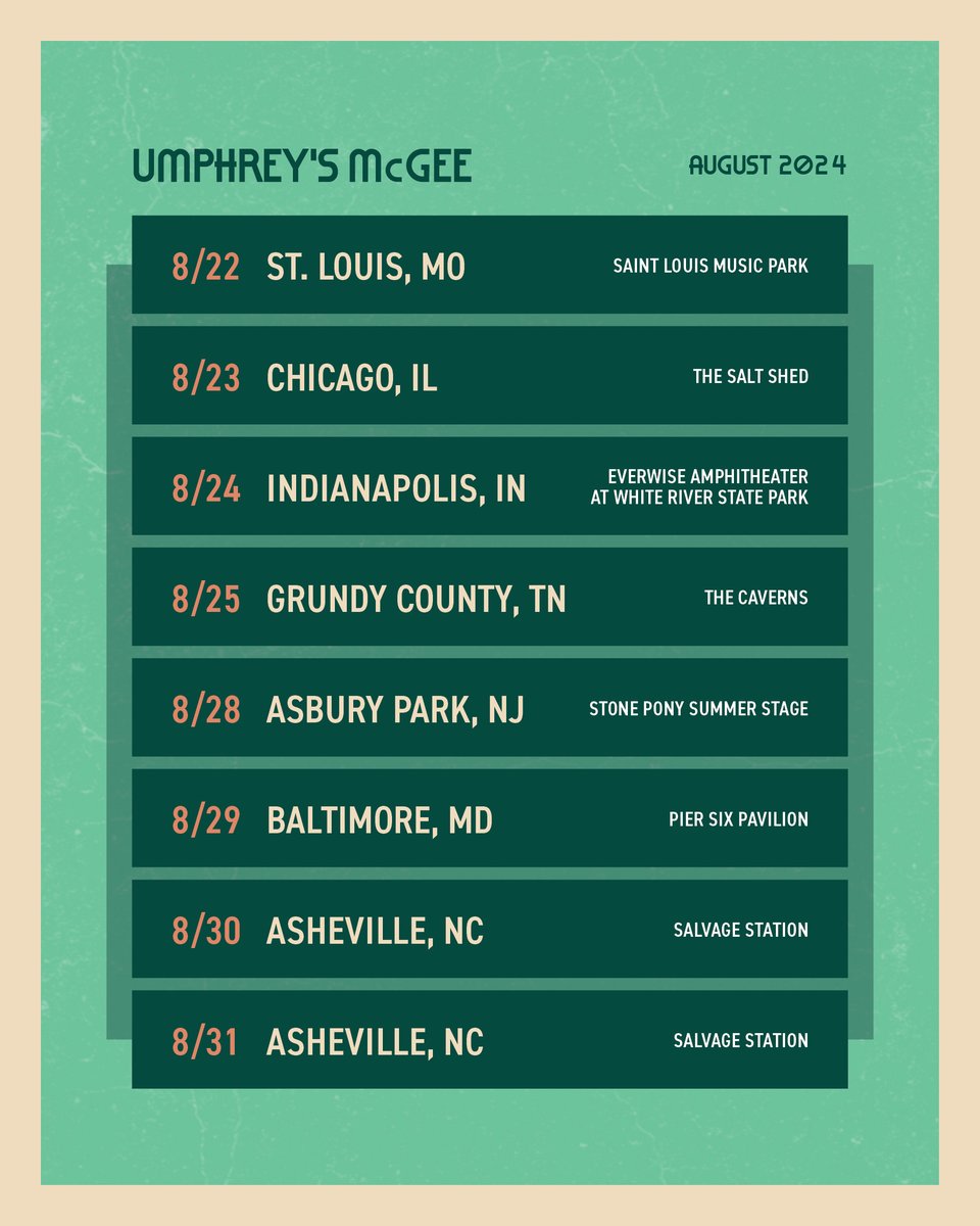 <a href="/eggylive/">Eggy</a> Details and tickets at umphreys.com