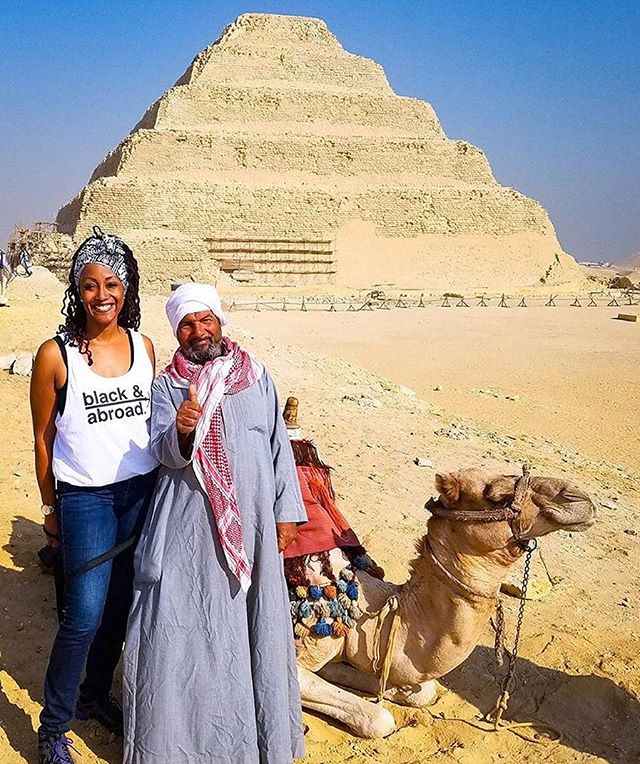New friends. #blackandabroad exploring Sakkara in Giza.