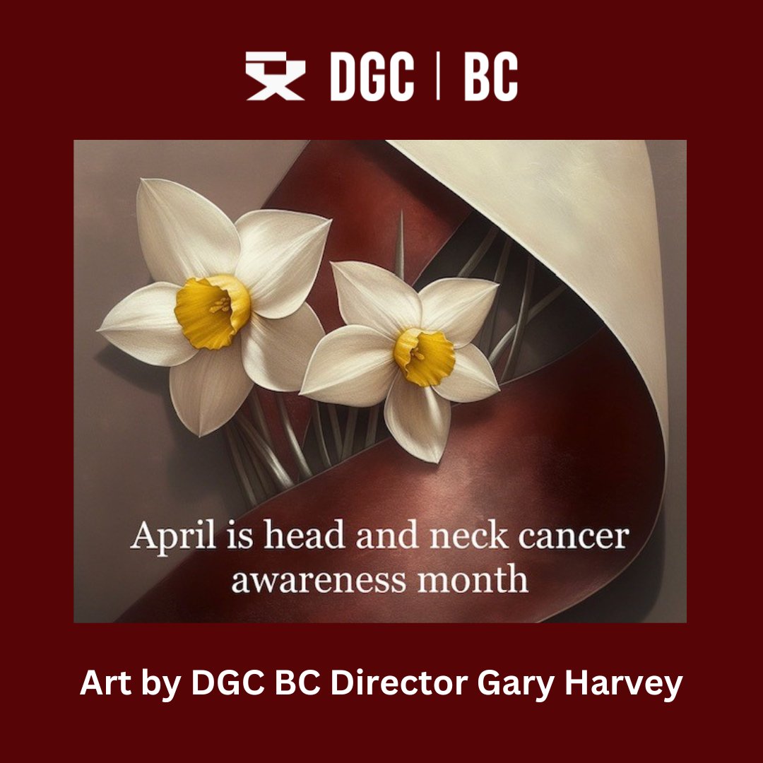 You carry no responsibility greater than to yourself. No problem is too small to pay attention to. April is head and neck cancer awareness month. Pay attention to yourself. Art and Message by DGC BC Director Gary Harvey