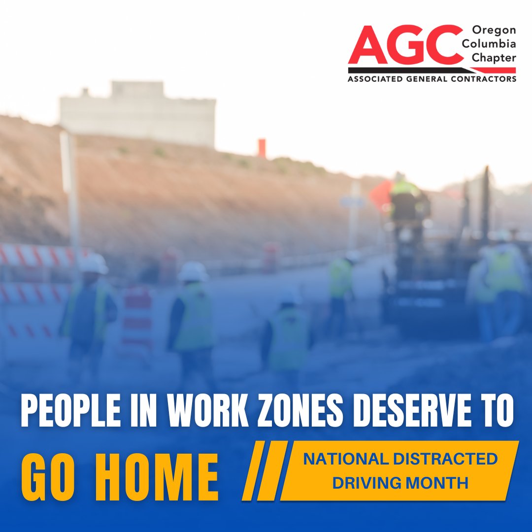 People in work zones deserve to go home safe at the end of their shift. While driving, avoid distractions, read the signs, obey posted speed, be prepared for sudden stops, and be careful around large vehicles. #DistractedDrivingMonth #WorkZoneSafety #NoPhonesInWorkZones