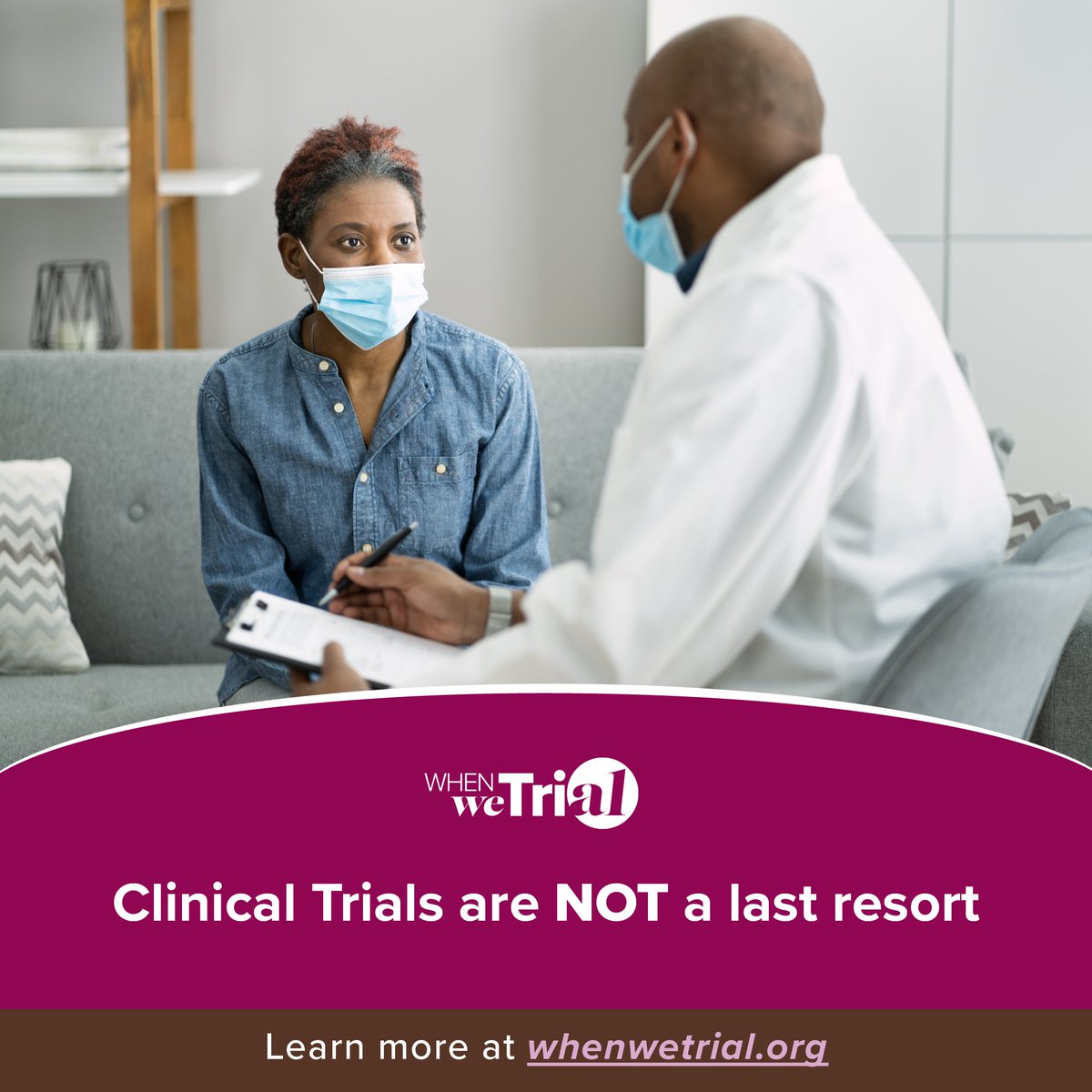 Clinical trials can benefit patients at any stage of their treatment and could improve care for future patients. Ask your doctor about your options, and take a look at available trials here ➡️ whenwetrial.org/search-clinica…