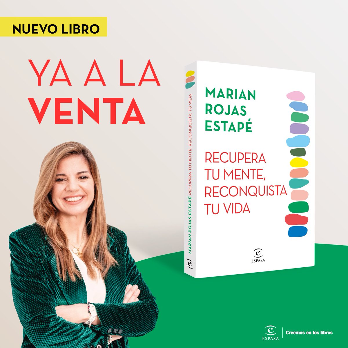 Marian Rojas Estapé te ayuda a identificar qué conductas muestras cuando no sabes gestionar tus emociones y te proporciona herramientas para comprenderte mejor.

'Recupera tu mente, reconquista tu vida' está disponible en librerías y tiendas digitales.

#CreemosEnLosLibros 📚