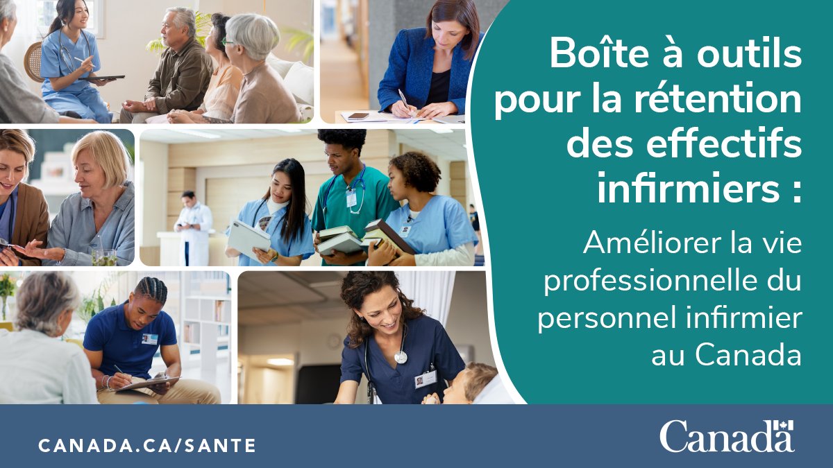 Le mois dernier, le #GC a lancé la Boîte à outils pour la rétention des effectifs infirmiers. 

Découvrez cette ressource créée par et pour le personnel infirmier pour répondre aux besoins des effectifs de la santé: ow.ly/j8f450RhgNn