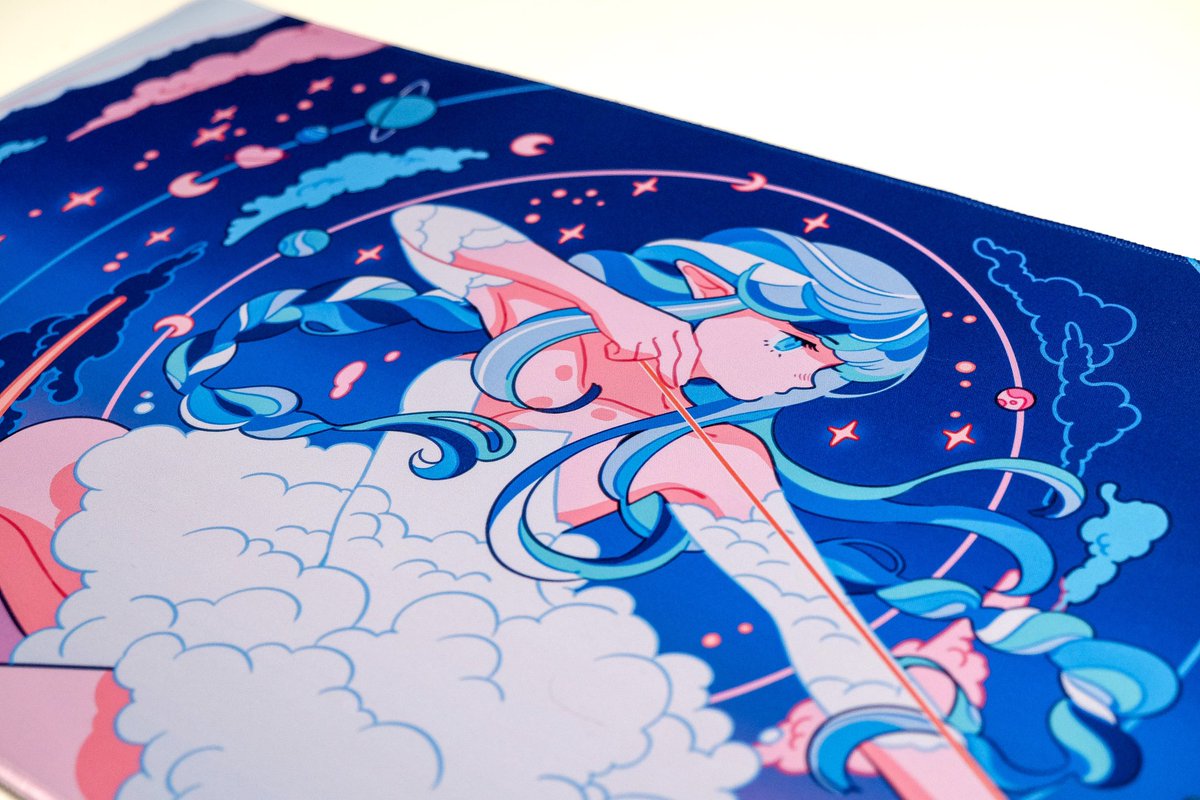 「last day to preorder Sky Archer desk mat」|meyo 🌸 artcade #70のイラスト