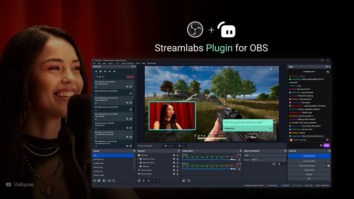 Streamlabs just announced their plugin with @OBSProject launching today, allowing streamers to access widgets, overlays and more inside of OBS with @streamlabs 

#Streamlabspartner