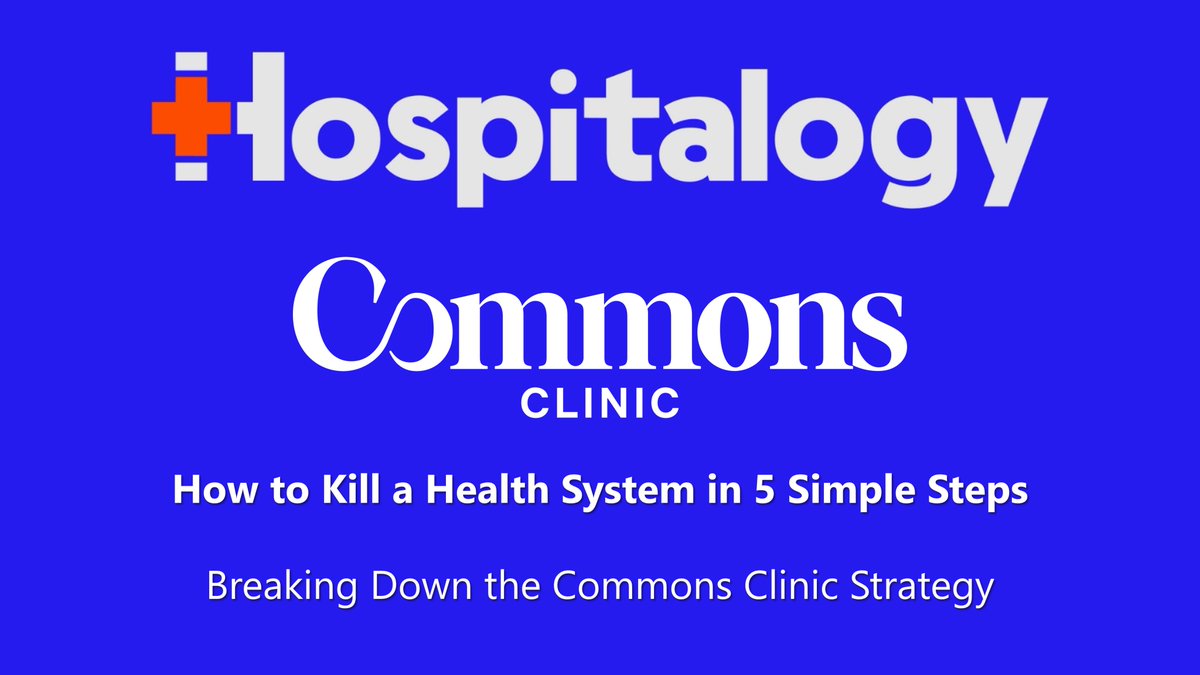 The Commons Clinic holds a simple goal: kill the health system. Easier said than done, but they make a compelling case. Here's why. @CommonsClinic is creating a vertically-integrated enablement player in the orthopedics space to disrupt the health system complex through a…