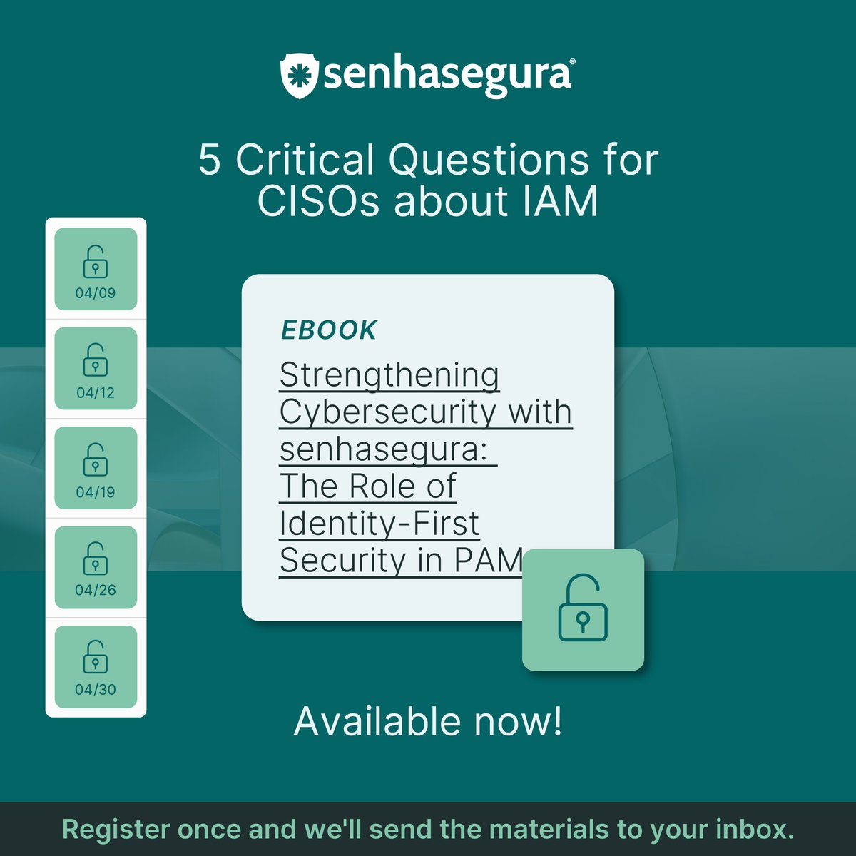 Strengthen your digital defenses during the month we celebrate Identity Management Day!

Sign up now to receive these valuable resources weekly in your email and fortify your IAM strategy. hubs.ly/Q02tt9sf0

#IAM #IdentityManagement #SecureIdentity