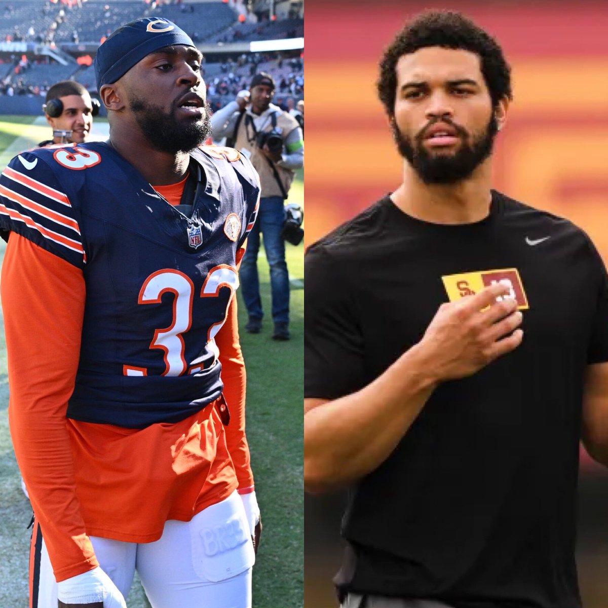 𝗥𝗘𝗣𝗢𝗥𝗧: #Bears CB Jaylon Johnson reportedly “cleared the air” with Caleb Williams after his comments earlier in the offseason when asked about Caleb Williams having a “Hollywood” attitude, via @670TheScore “I cleared the air and was like, ‘Hey, that wasn’t what it was