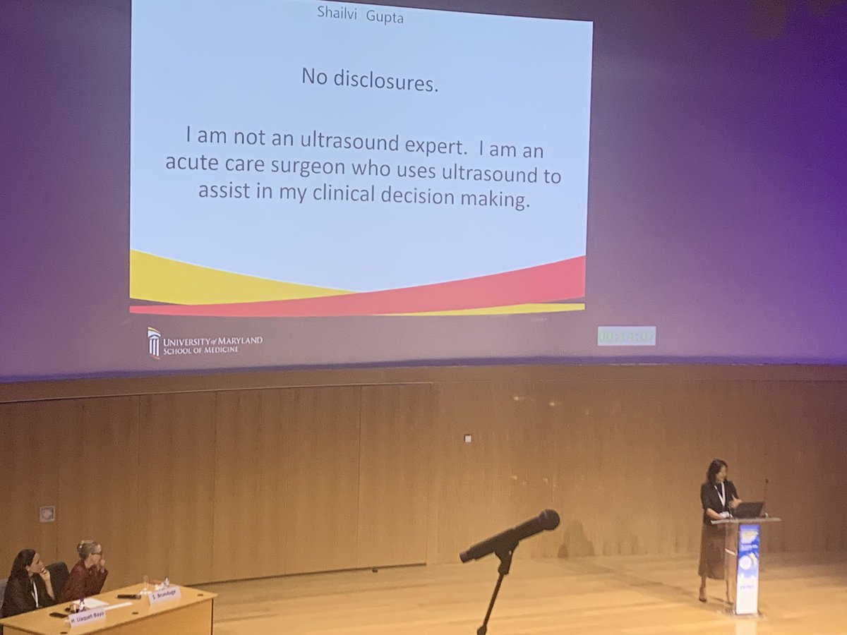 #ECTES2024 <a href="/estesonline/">European Society for Trauma & Emergency Surgery</a> 

<a href="/ShailviG/">Shailvi Gupta MD MPH FACS</a> <a href="/shocktrauma/">Shock Trauma</a> on #POCUS in critical care, emergency surgery, and trauma

-FAST and eFAST have established roles in trauma

-transthoracic echo can aid evaluation of response to resus / fluid⚖️

-an essential skill for surgeons?
<a href="/salmannaeem217/">Salman Naeem</a>