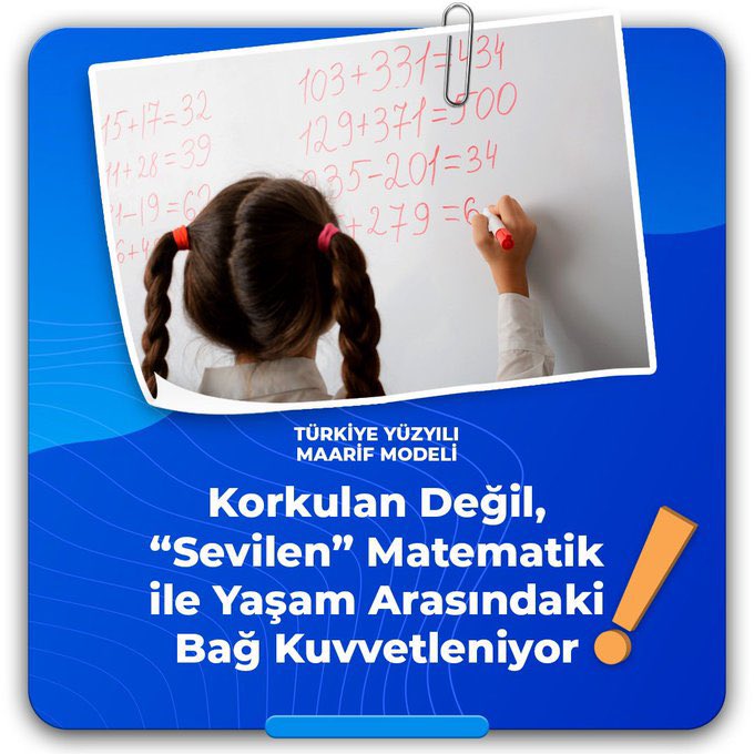 ✅ Beceri odaklı, anlam ve ihtiyaç temelli yaklaşımla matematiğin korkulan değil, sevilen; ezberlenen değil, keşfedilen bir ders olmasına hizmet etmesi amaçlandı.

✅ İlk defa bu müfredatta “matematik ve algoritma-bilişim ilişkisi”, lisede matematik öğrenme ve öğretme süreçlerine