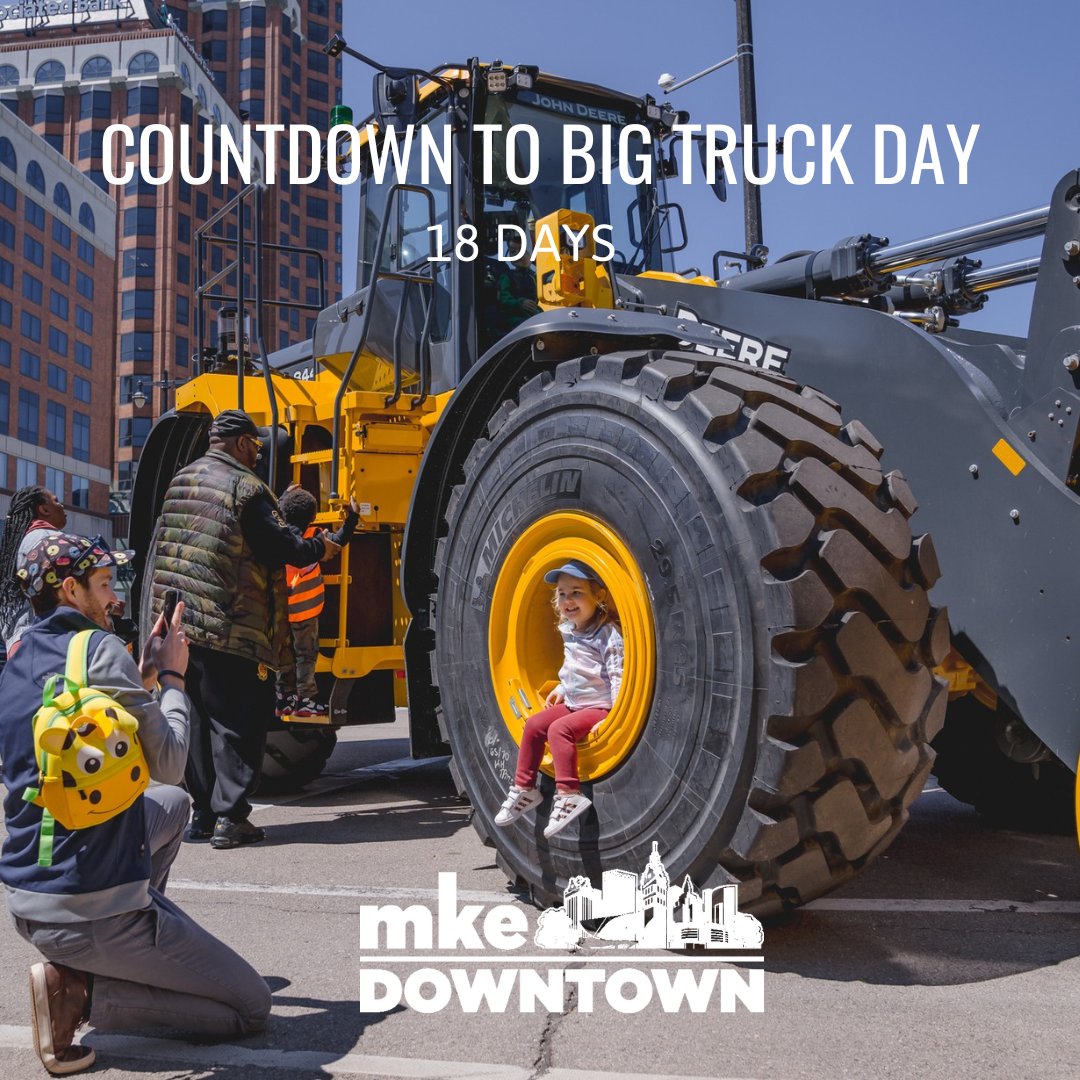 Thanks to the Department of Public Works, Milwaukee Fire Department, and MPD families will have the opportunity to explore dozens of big rig trucks! Come to Red Arrow Park from 11am-2pm! See you there, Saturday May 18th! ✨🩷 fb.me/e/1ERVTn88R
