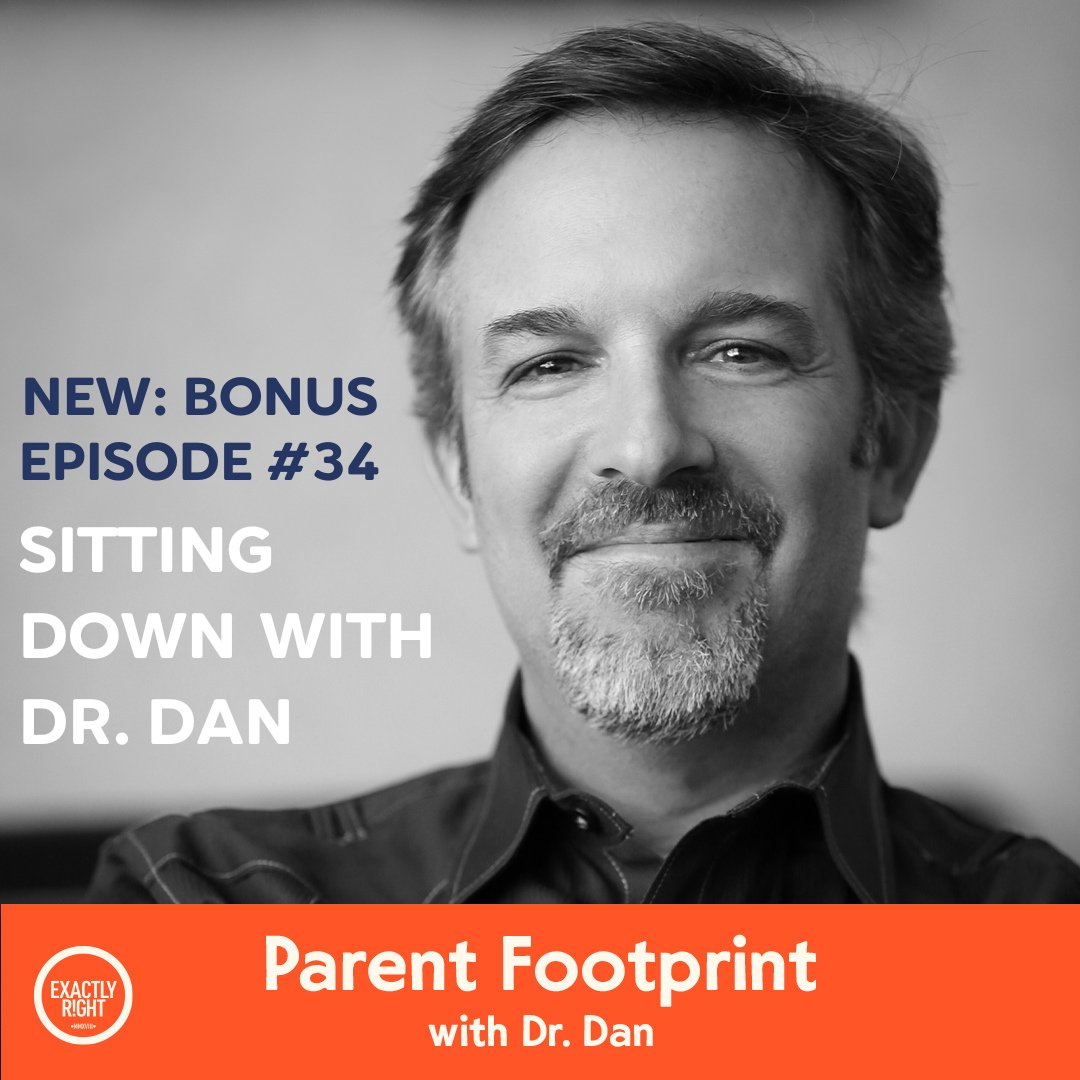 NEW: BONUS EPISODE #34 Sitting Down with Dr. Dan – Listener Questions about imaginative #play, when teens close their doors, #TeacherTok, and more Listen now @exactlyright #ParentFootprintPodcast podcasts.apple.com/us/podcast/bon…