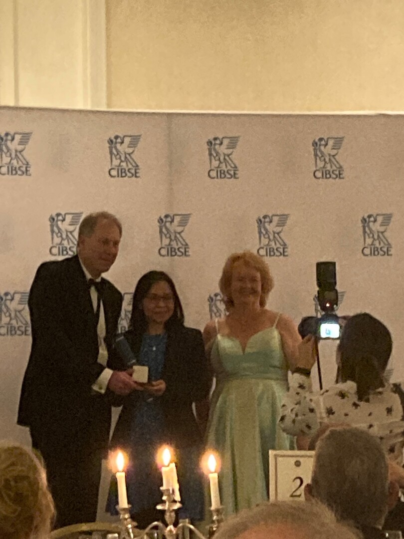 We celebrate Chia Huay-Lau receiving her CIBSE Bronze medal from CIBSE CEO Ruth Carter and CIBSE President Adrian Catchpole #cibsewm cibsewm.org #bronzemedal