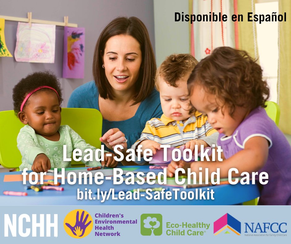 A8b: Home-based childcare facilities with unresolved lead or other environmental hazards can harm rooms full of kids. We’re working with @CEHN and @NAFCC to help providers keep kids safe. bit.ly/Lead-SafeToolk… #NHHMchat #NHHM24 #PublicHealth #LeadPoisoning #Daycare