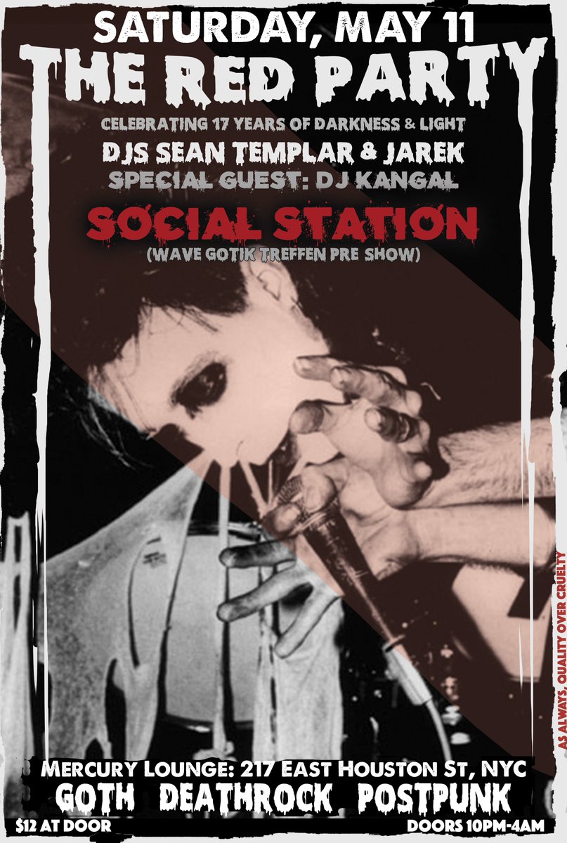 *JUST ANNOUNCED* 5/11 The Red Party presents: SOCIAL STATION Live! Tickets on sale now! →ticketmaster.com/event/0000609E…
