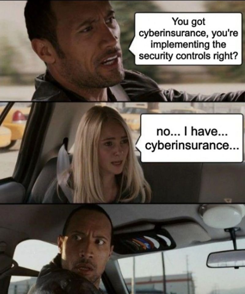 In a comprehensive #riskmanagement approach, organizations should typically implement #securitycontrols to reduce the risk, and #cyberinsurance serves as a layer of financial protection in case those controls fail to prevent an incident or mitigate its impact fully.

#cybertips