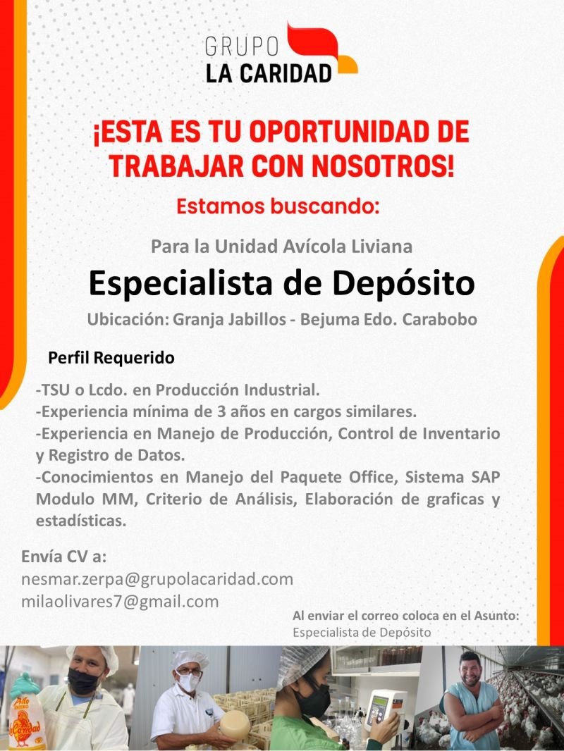 Oportunidad de empleo 🚀 #Venezuela #Carabobo #Bejuma No olvides comentar, darle❤️y darle RT para que llegue a muchas más personas! #Siguenos y busca el hashtag #TalentproVzla ¡Tu próximo empleo podría estar a un tweet de distancia!