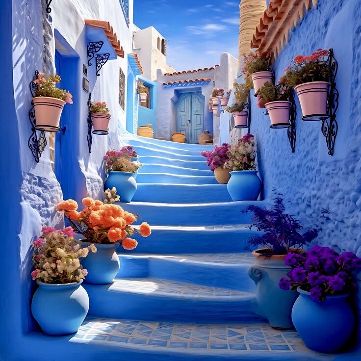 You are reborn every time you take back your life. ✍🏻 Unknown Marocco's Blue Pear City 🇲🇦