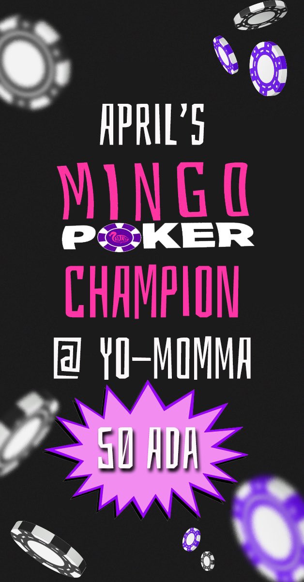 Aye yo Flockers 🦩 Let's give a round of applause to @Yo_Momma_Yo , our reigning poker champion for the month of April! 👏🏻👏🏻👏🏻👏🏻👏🏻 With an overall average of 4th place in the past four Sunday games, Yo Momma has truly showcased his poker prowess and won the monthly bonus…