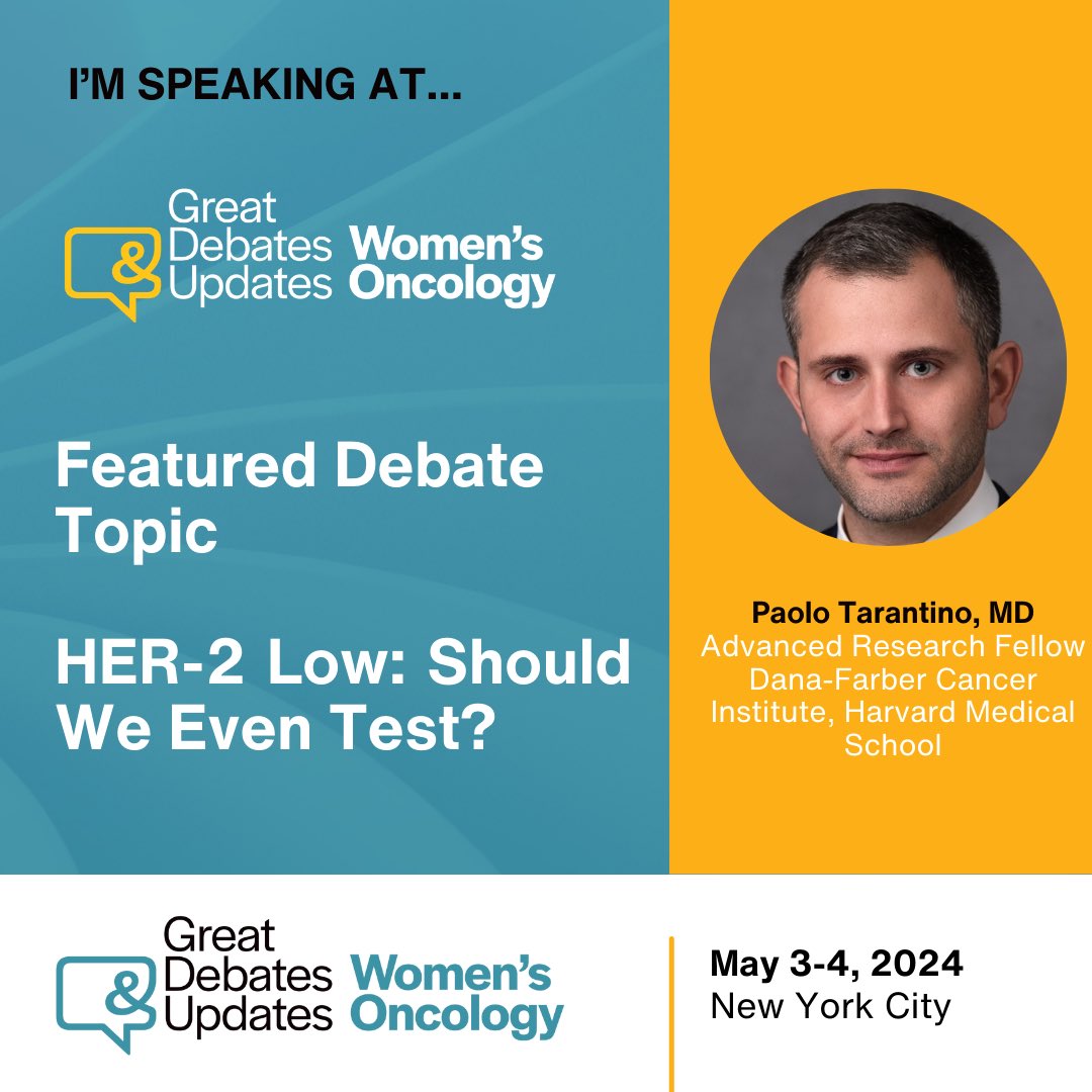 The timing couldn’t be more appropriate for this upcoming debate with @claudine_isaacs. HER2-low: should we even test? hmpglobalevents.com/gduwo?amp @GreatDebatesCME @ErikaHamilton9