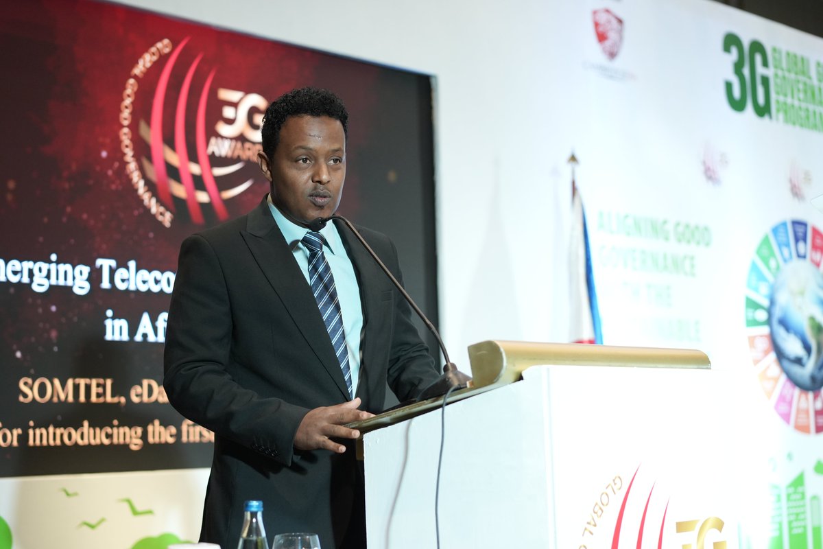 We are honoured to receive the <a href="/cambridgeifa/">Cambridge IFA</a> Best Emerging Telecom and Digital Company in Africa award. With our recent launch of 1st 5G network for Somali people, <a href="/somtel/">Somtel</a>, <a href="/DahabPlusApp/">DahabPlus</a> &amp; <a href="/edahabservice/">eDahab</a> foster growth &amp; enhance digital life in the region. #somtel #5G
