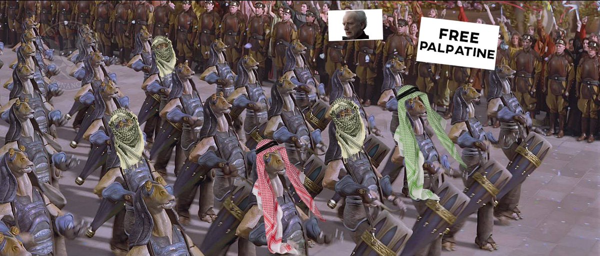 🚨LIVE: Groups of Gungan migrants occupy Naboo's Theed University in support of the 'Free Palpatine' movement.