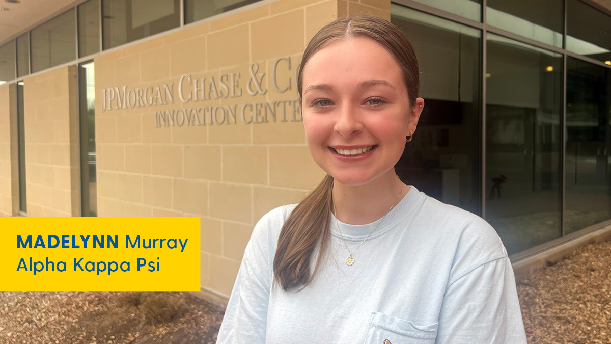 Getting to know our #LernerBiz RSOs: Madelynn Murray, Class of 2025 marketing and operations management double major with a minor in entrepreneurship, is president of the Alpha Kappa Psi (AKPsi) professional business fraternity at Lerner College. bit.ly/3xWMS8t