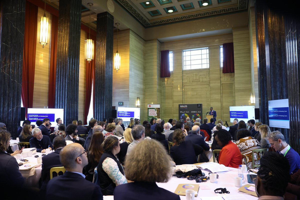 walesintheworld's tweet photo. TODAY global experts met in #Cardiff for United Nation’s #futuregenforum.
Wales is the only country in the 🌍 to legislate a Well-being of Future Generations Act with an Independent Commissioner. It means @WelshGovernment’s today decisions must consider tomorrow’s children. https://t.co/oVRVUcRYVW