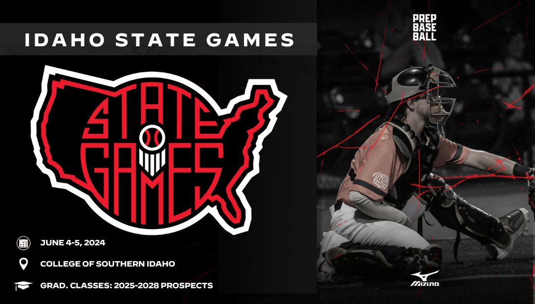 𝟐𝟎𝟐𝟒 𝐈𝐝𝐚𝐡𝐨 𝐒𝐭𝐚𝐭𝐞 𝐆𝐚𝐦𝐞𝐬 This Invite-Only event serves as an identifier for the Future Games and West Coast Games. 🗓️ June 4/5 📍 College of Southern Idaho 🎓 2025-2028 classes 💻 Blast/TrackMan/Swift/Vizual Edge Request Invite➡️ loom.ly/LA3nTDc