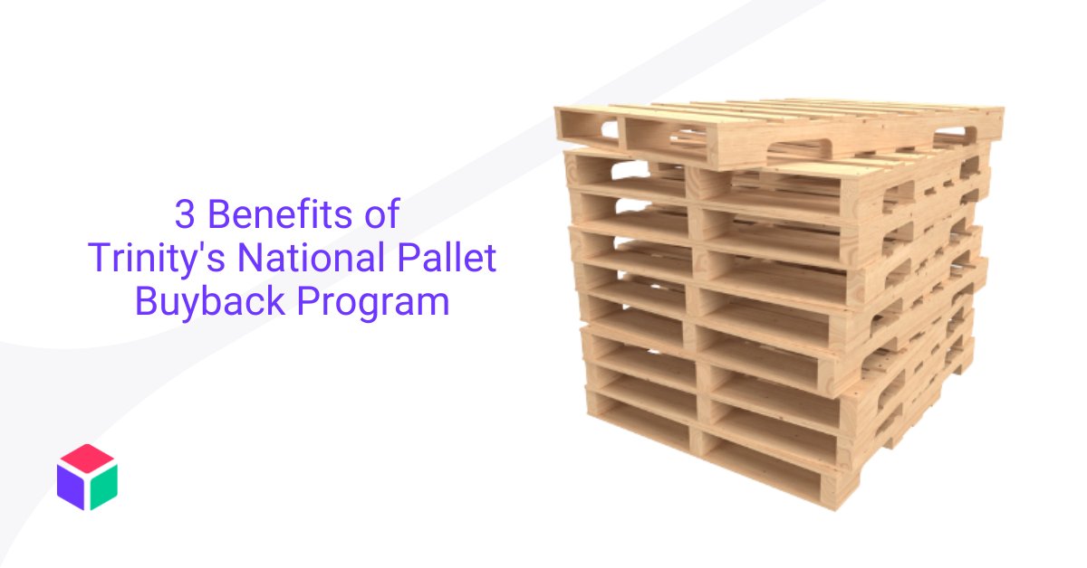 trinitypkgs's tweet image. ♻️ Did you know that with Trinity's pallet buyback program, you can reduce your environmental impact while avoiding the stresses of wood pallet shortages?

Learn more and become a part of the program by visiting 👉 trinityl.ink/4dmqoy7
#Sustainability #Pallet #Packaging
