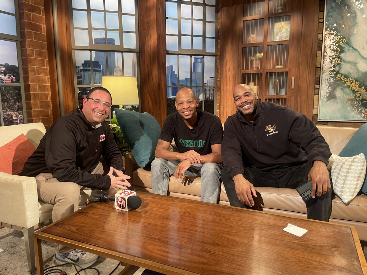 Had a blast going down memory lane of 20-years ago with former Wolves Troy Hudson and Gary Trent Sr. We also hit on plenty with this year’s team, and they are loving seeing them do well. #WolvesBack #Twolves #Timberwolves