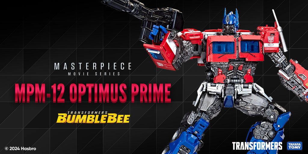 Bring the action from Transformers: Bumblebee home with #Transformers Movie Masterpiece Series MPM-12 Optimus Prime! The Autobot leader features screen-inspired details & accessories plus die cast parts, 150 deco ops, and 50+ points of articulation! Pre-order now on #HasbroPulse!