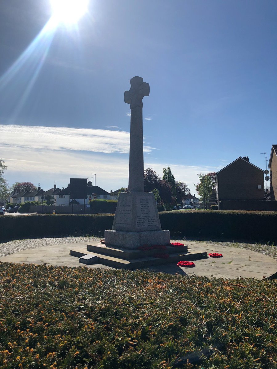 Hanworth war memorial, this morning