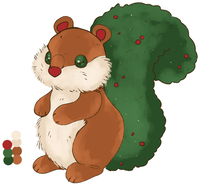Selling this design ' hedge squirrel ' for $4, message or reply if interested. after payment I will send you the full quality image.
--
#Adoptable #adopts #characterdesign #artsale