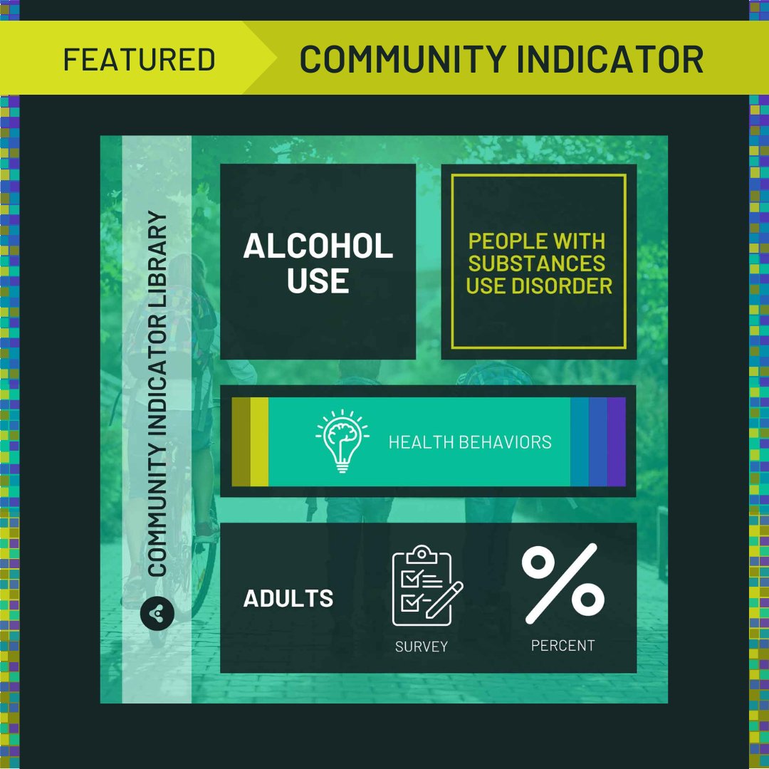 #BingeDrinking is common and preventable. Click to explore binge drinking data for your county on the #CommunityIndicatorLibrary, a project that originated with #IP3ASSESS, a data solution built for changemakers using data to advance equitable well-being: bit.ly/4dwZ5Bl