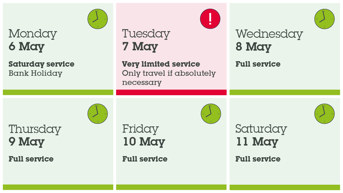 ⚠️ASLEF Union Strike Action:-
❌ Tuesday 7 May - there will a very limited Southeastern service and most routes & stations will be closed.
❗ Trains will start later, finish earlier and are expected to be busy.
ℹ️ Ticket and Refund info: bit.ly/3PgasQN #railstrike