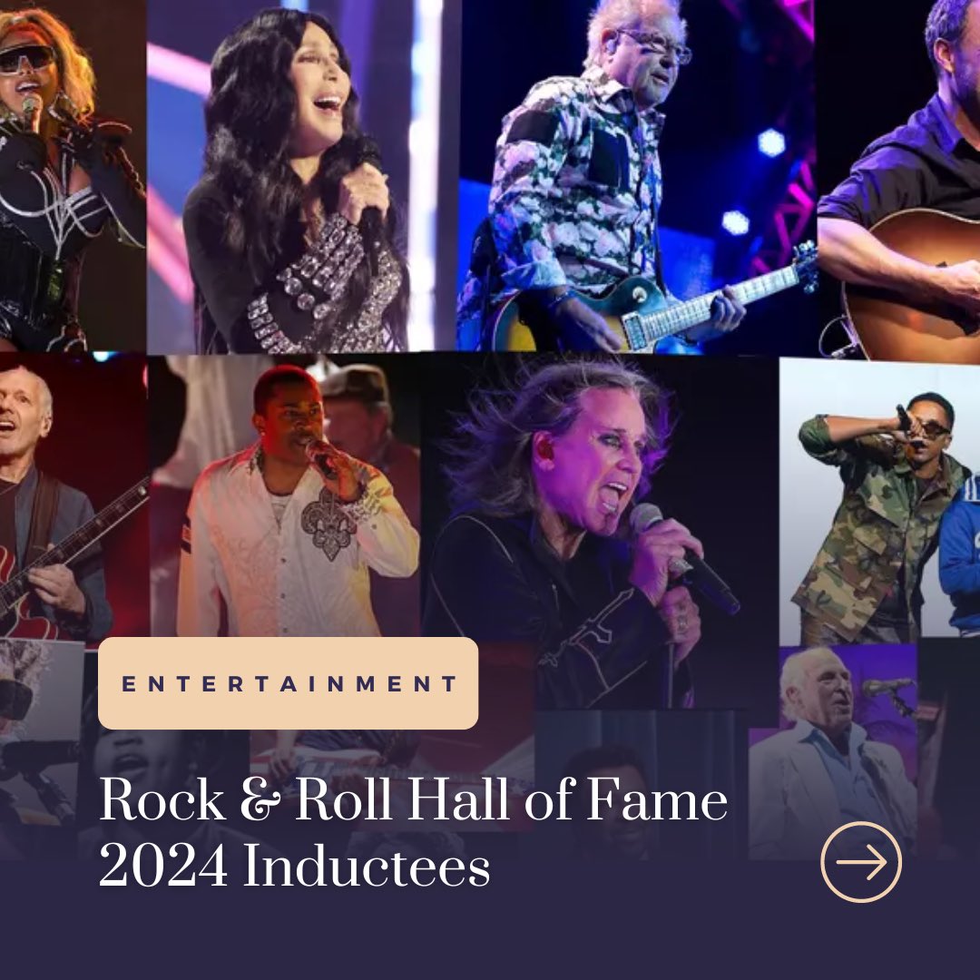 Rock and Roll Hall of Fame 2024 inductees finally revealed!!

#onatuesday #music 

Check this out on: dailyupsider.com ☀️