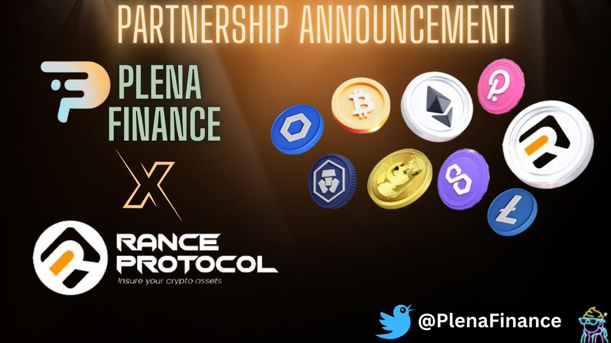 Hello PlenaArmy 👑 
NEW PARTNERSHIP ANNOUNCEMENT 📢 
@PlenaFinance is thrilled to announce our successful integration with @RanceProtocol 🔥

With such partnerships, #PlenaCryptoSuperApp further strengthens its hold in the world of #Web3 🚀
#PlenaRoadToTGE 
$PLENA