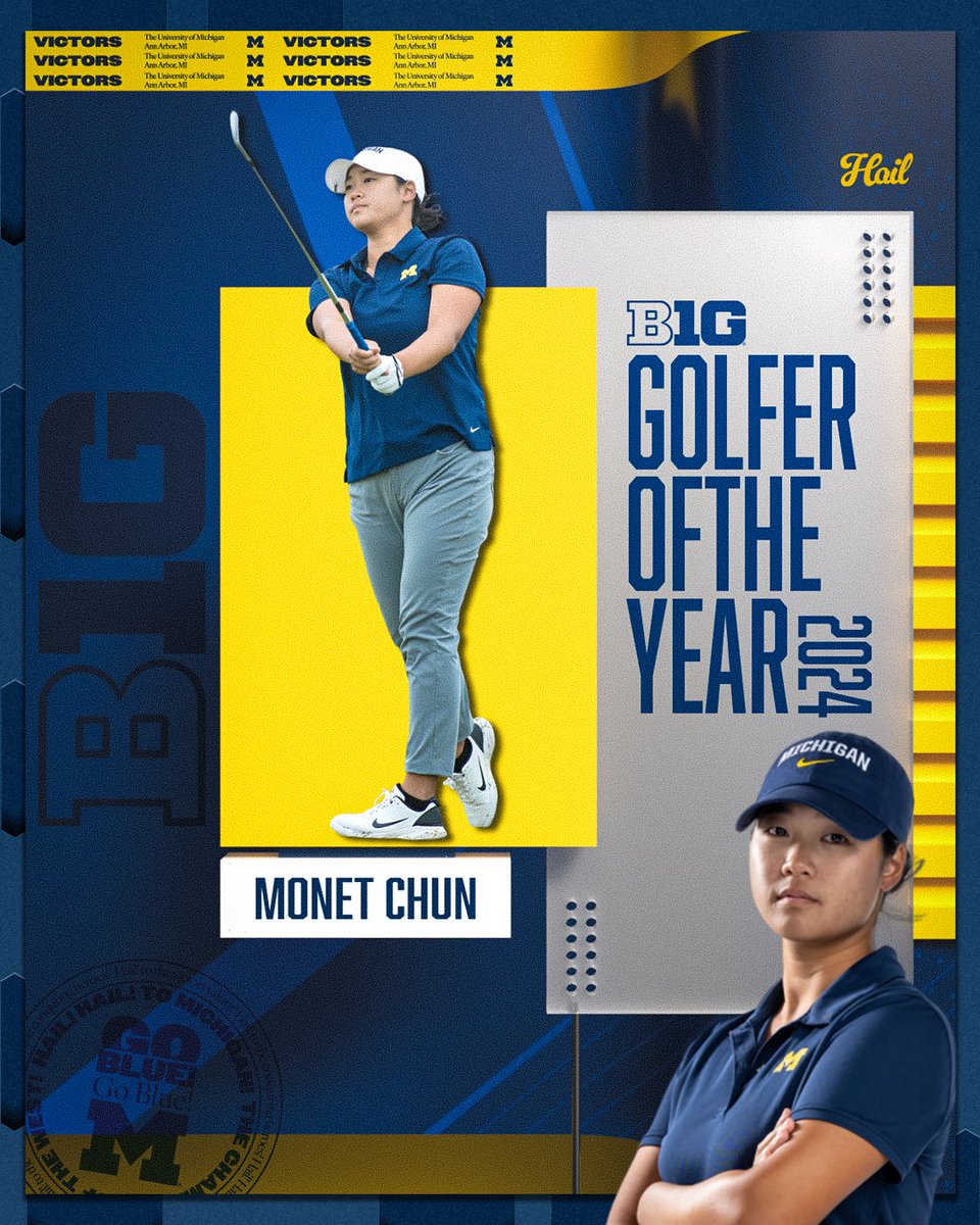 Monet Chun ... YOUR Big Ten Golfer of the Year! 

B1G Honors | myumi.ch/zXNqA

#GoBlue