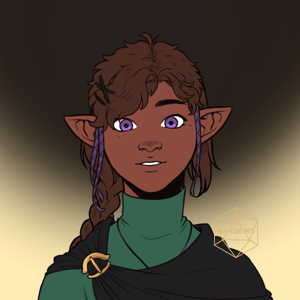 This is Eleanor I used picrew for her art. She is a Wildborne Elf Wizard.
Some of my favorite parts in the one shot I used her in was describing how her spells and magic appeared on the field. #Daggerheart