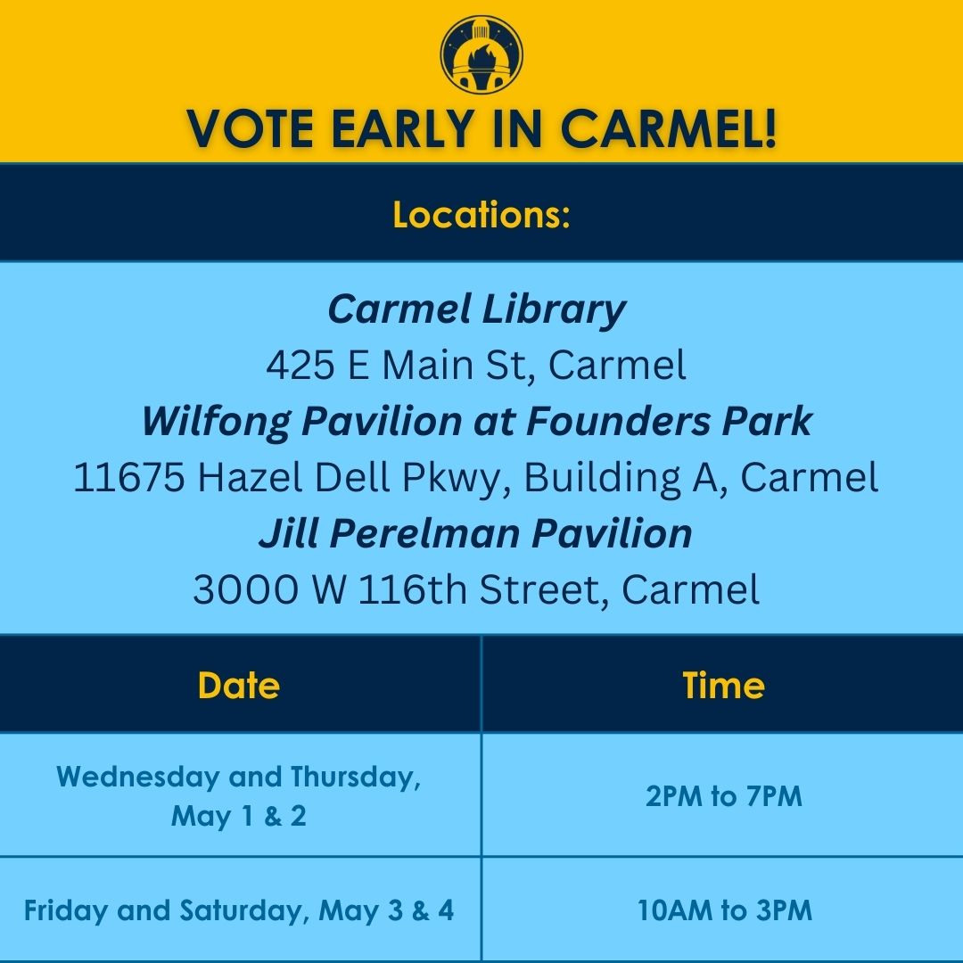 It's early voting time, District 29! Find an early vote location near our communities with these helpful graphics. You can vote at any vote center in the county in which you are registered -- and you can always check your voting information at indianavoters.in.gov!